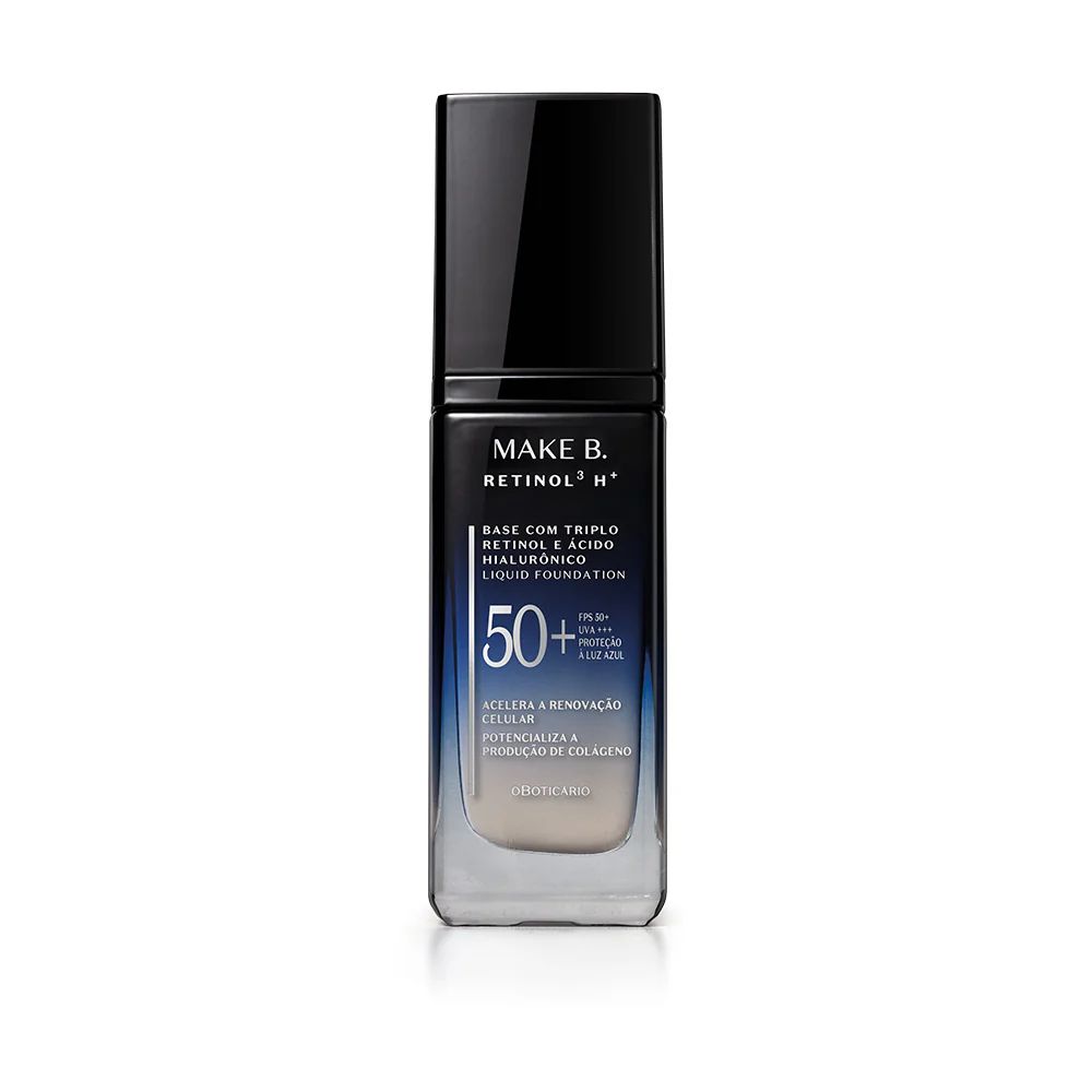 Base Líquida FPS50 Make B. Retinol³ H+ 26g