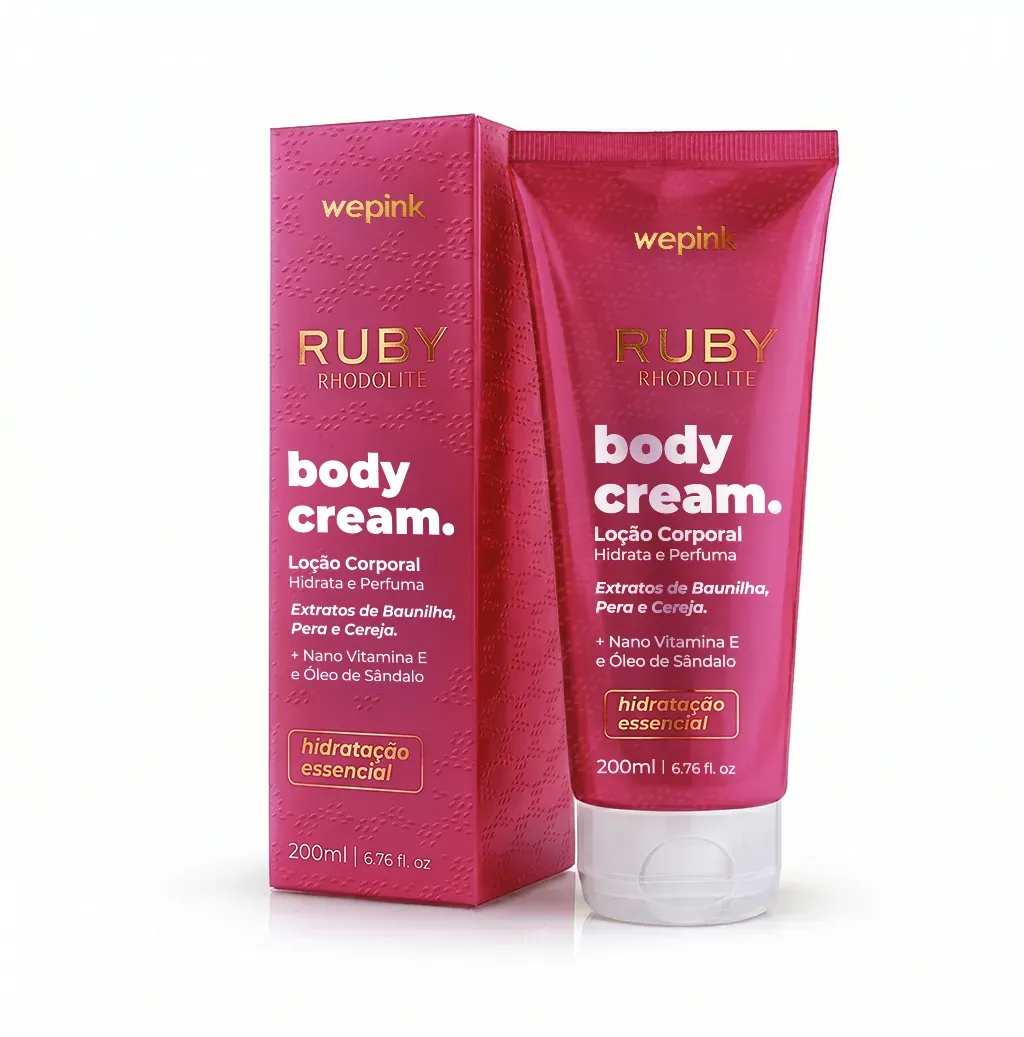 Body Cream Ruby Rhodolite Desodorante Hidratante 200ml - Wepink