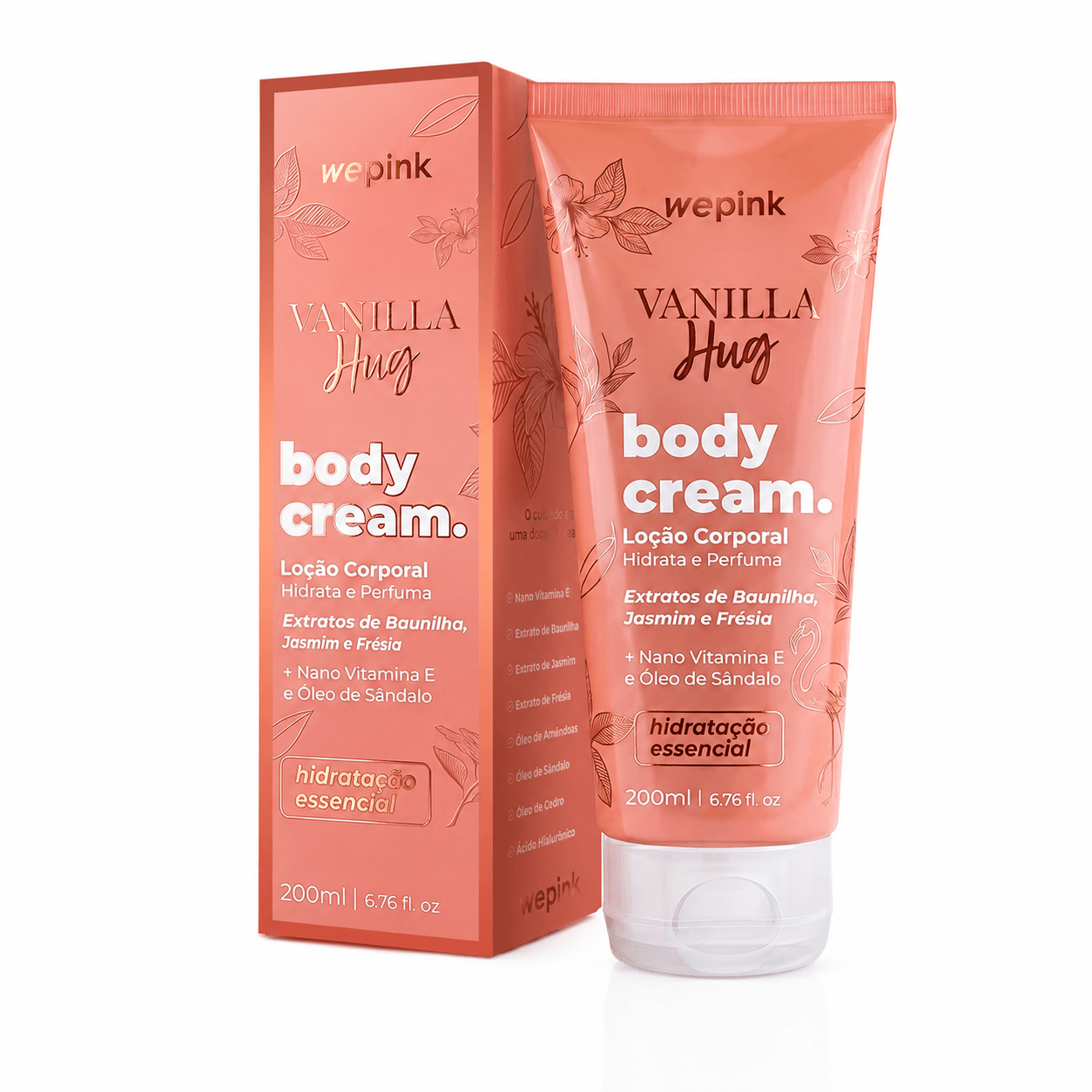Body Cream Vanilla Hug Desodorante Hidratante 200ml - Wepink