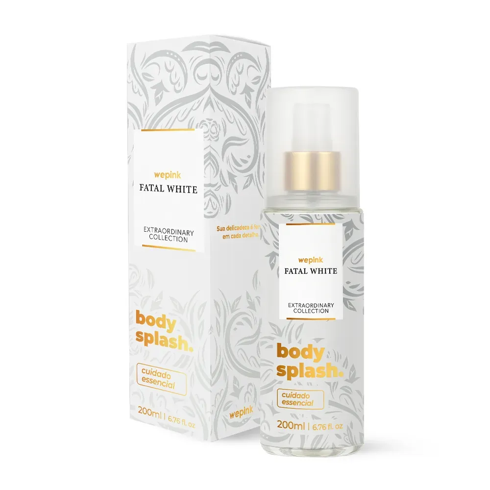 Body Splash Fatal White Desodorante Colônia 200ml - Wepink