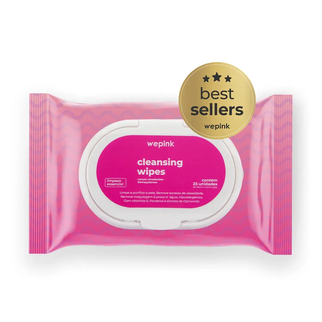Cleansing Wipes Lenço Umedecido Demaquilante 25 un. - Wepink