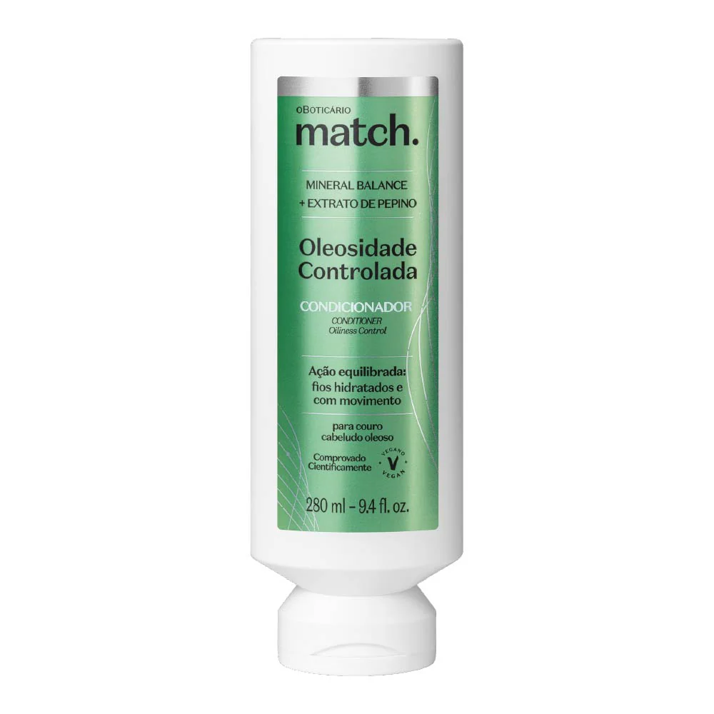 Condicionador Match Oleosidade Controlada, 280ml