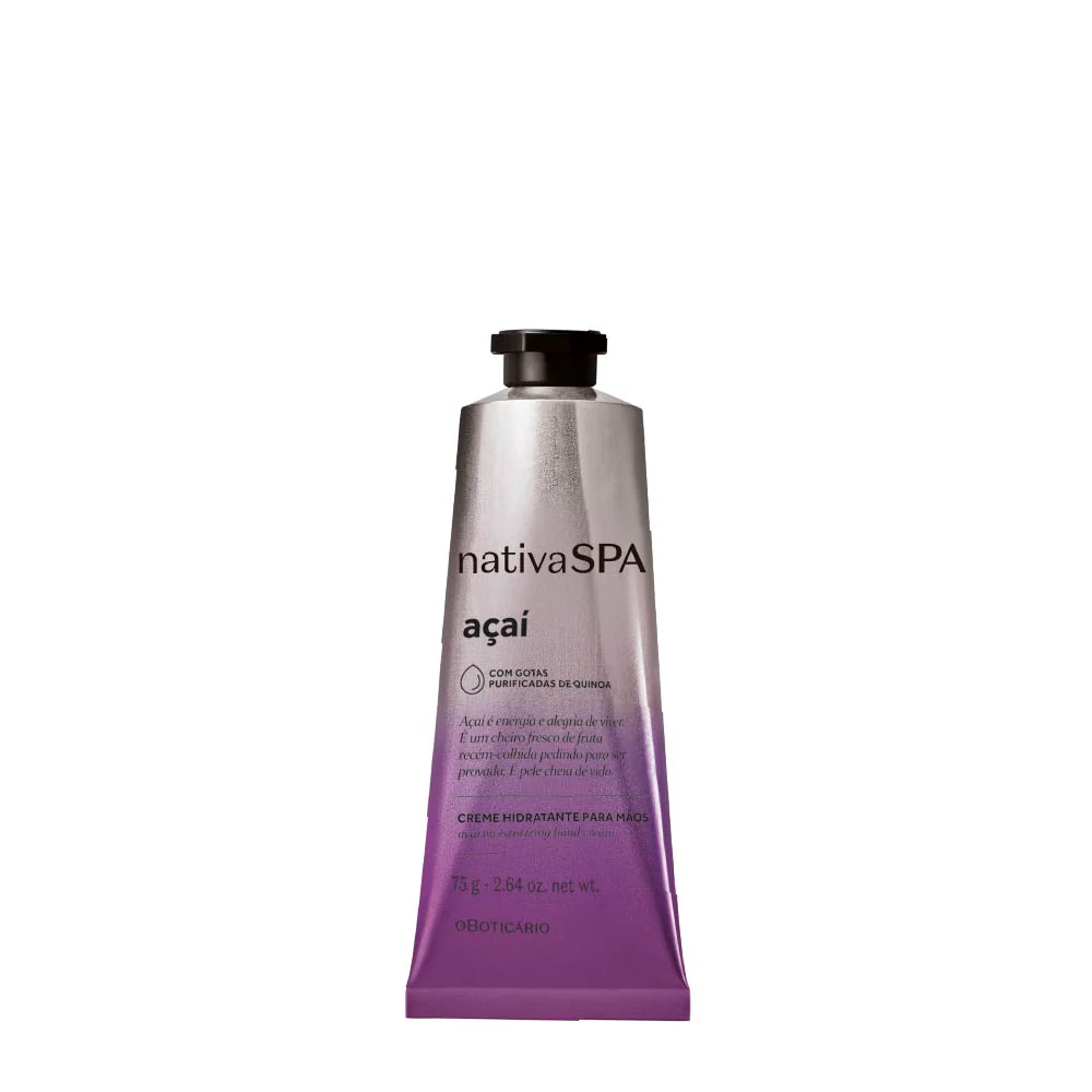 Creme de Mãos Nativa Spa Açaí, 75g