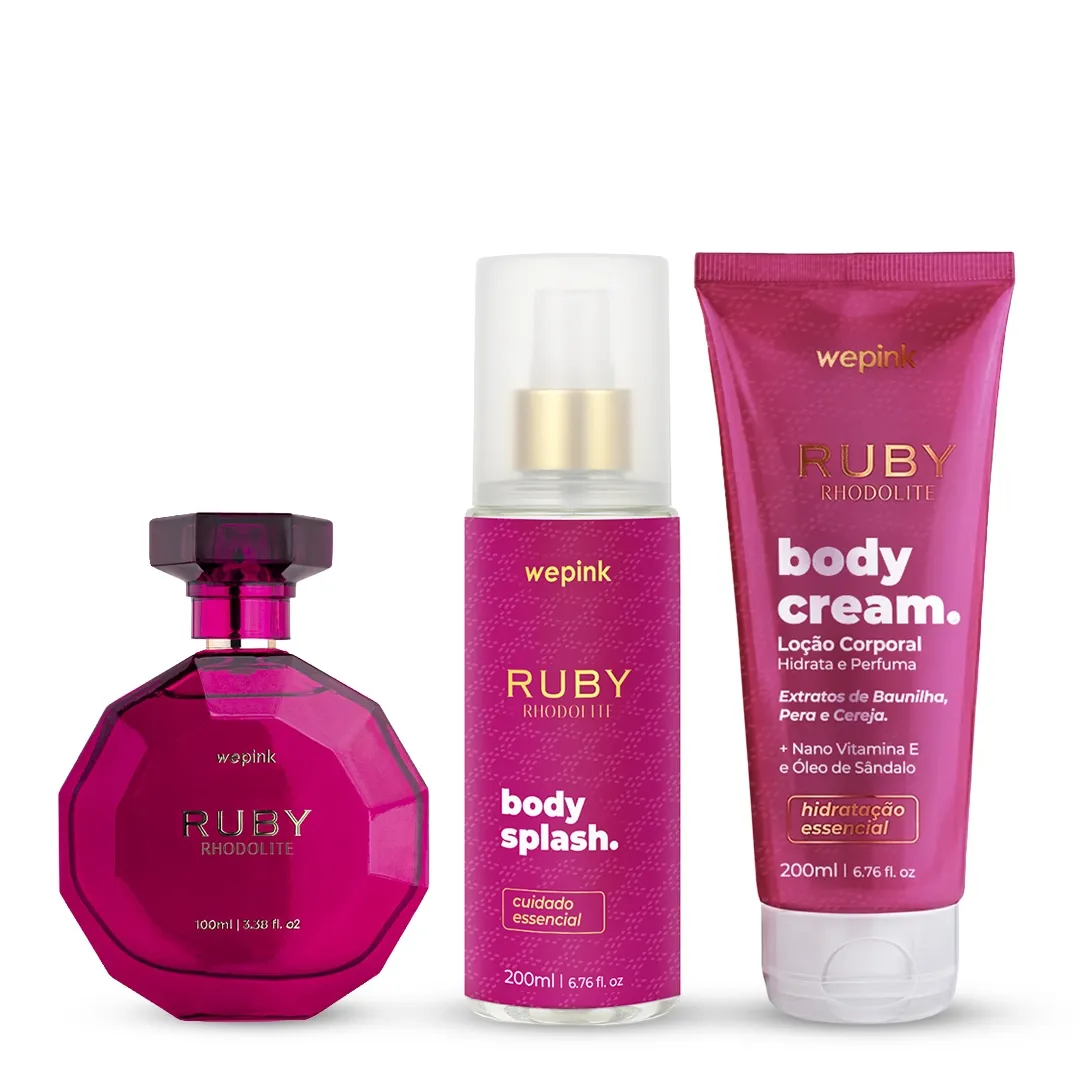 Kit Linha Ruby Rhodolite - Wepink