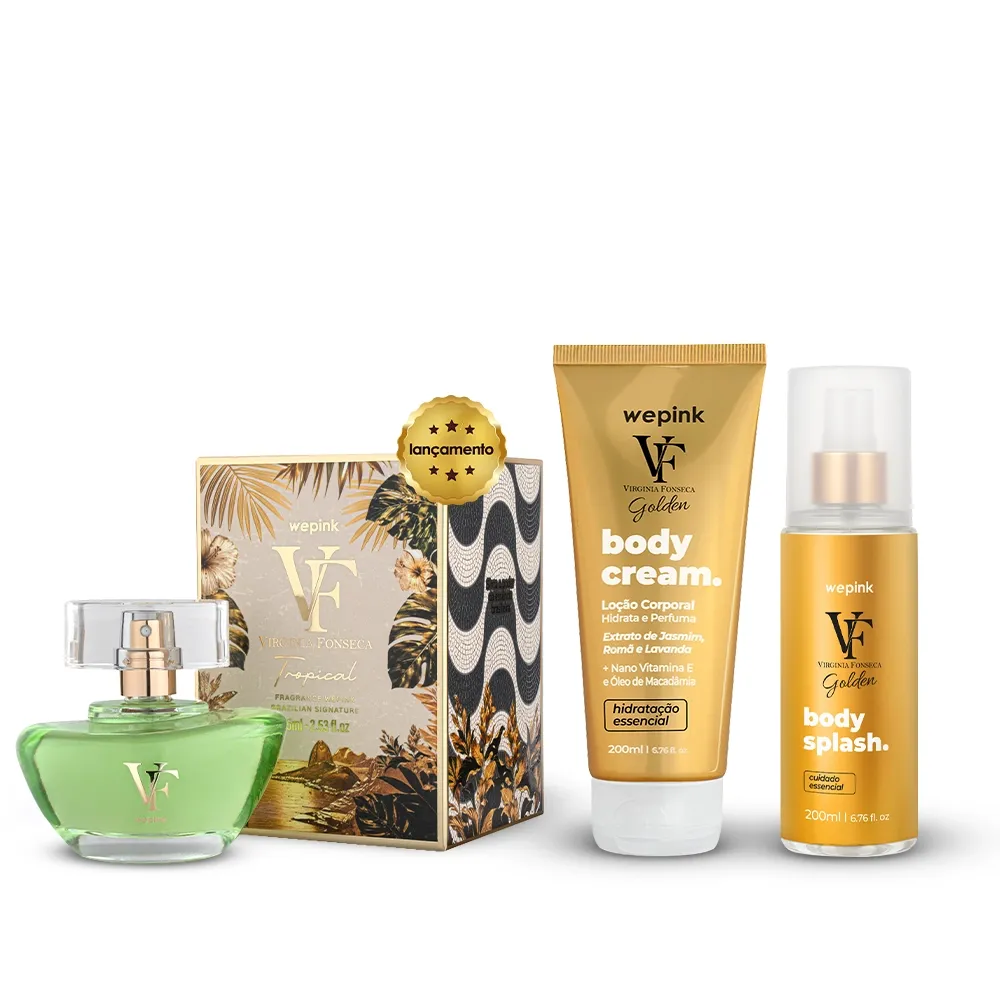 Kit VF Tropical + Body Cream VF Golden + Body Splash VF Golden - Wepink