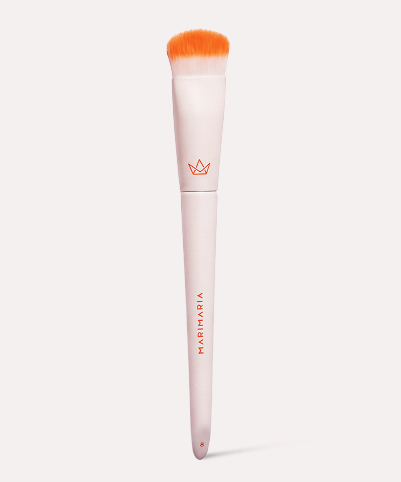 Pincel 01 White Collection - Triangular para Base | Mari Maria Makeup